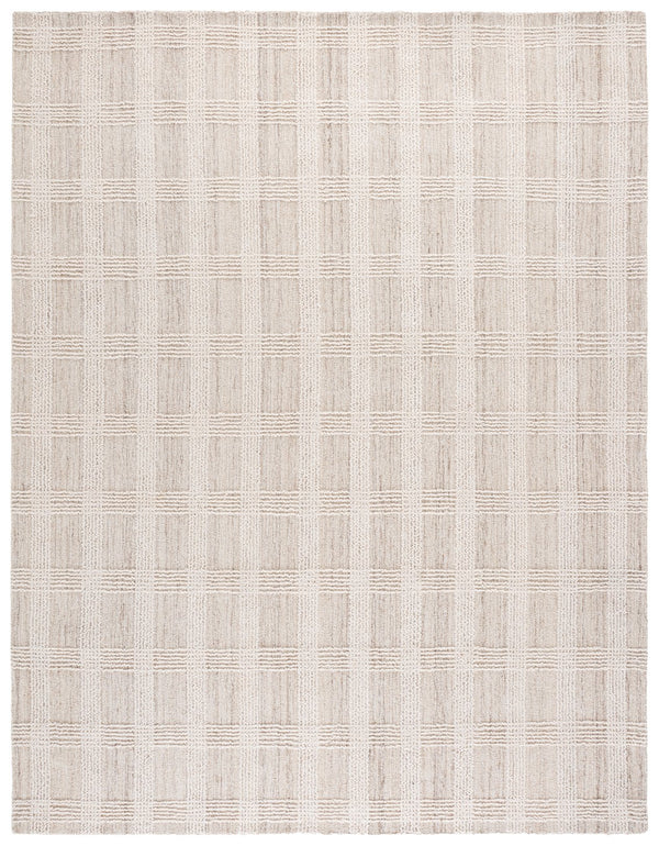 Safavieh Lrl Hand-Tufted 8X10 Beige Ivory Wool Rug, 3/8" Pile, Modern Minimalist Rectangular Design, Durable LRL6931B-8