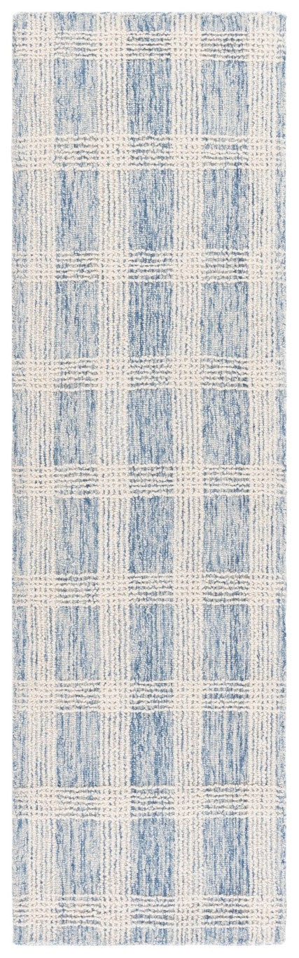 Safavieh Lrl Hand Tufted Wool Cotton Runner Rug Blue Ivory Hallway Accent Low Pile India 2'-3" x 8'-0" LRL6931M-28