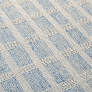Safavieh Lrl Hand-Tufted 8X10 Blue Ivory Rug — 85% Wool Low-Profile 3/8" Pile, Modern Transitional Anchor LRL6931M-8