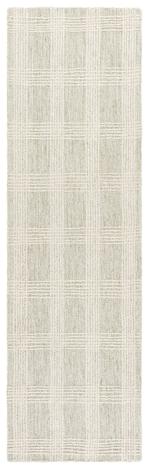 Safavieh Lrl Hand Tufted Wool Cotton Runner Rug Sage Ivory Solid for Hallway Entryway 2'-3" x 8'-0" LRL6931W-28