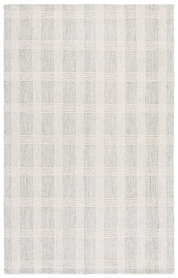 Safavieh Lrl Hand Tufted Wool Cotton Runner Rug Sage Ivory Solid for Hallway Entryway 6'-0" x 9'-0" LRL6931W-6