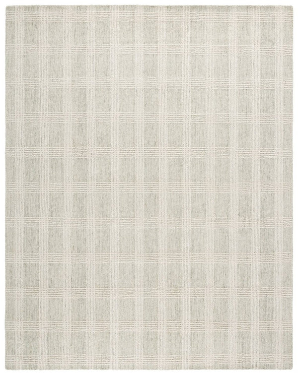 Safavieh Lrl Hand Tufted Wool Cotton Runner Rug Sage Ivory Solid for Hallway Entryway 9'-0" x 12'-0" LRL6931W-9