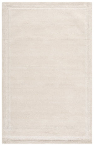 Safavieh Lrl Hand Tufted Wool Hallway Runner Ivory Solid Tonal Transitional Entryway Rug 5'-0" x 8'-0" LRL6934A-5