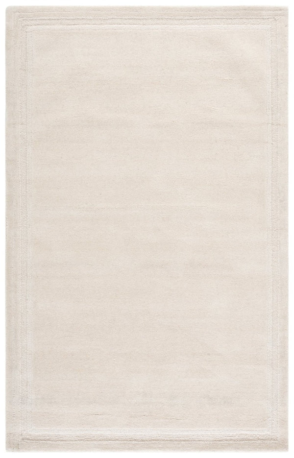 Safavieh Lrl Hand Tufted Wool Hallway Runner Ivory Solid Tonal Transitional Entryway Rug 5'-0" x 8'-0" LRL6934A-5