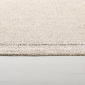 Safavieh Lrl Hand Tufted Wool Hallway Runner Ivory Solid Tonal Transitional Entryway Rug 6'-0" x 9'-0" LRL6934A-6