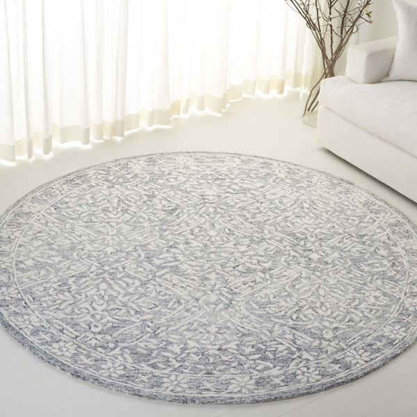 Safavieh Lrl Olivier Hand Tufted Wool Cotton Runner Oriental Pattern for Hallways and Foyers 7'-0" x 7'-0" - Round LRL6935F-7R