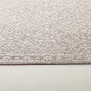 Safavieh Lrl Hand Tufted Wool Cotton Floral Accent Rug Classical Silver Ivory Bedroom 2'-3" x 8'-0" LRL6935G-28