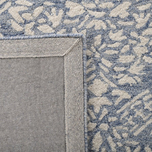 Safavieh Lrl Hand Tufted Wool Area Rug Traditional Blue Ivory Pattern for Large Living Rooms 2'-3" x 22'-0" LRL6935M-222