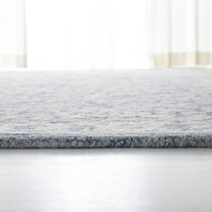 Safavieh Lrl Hand Tufted Wool Area Rug Traditional Blue Ivory Pattern for Large Living Rooms 10'-0" x 10'-0" LRL6935M