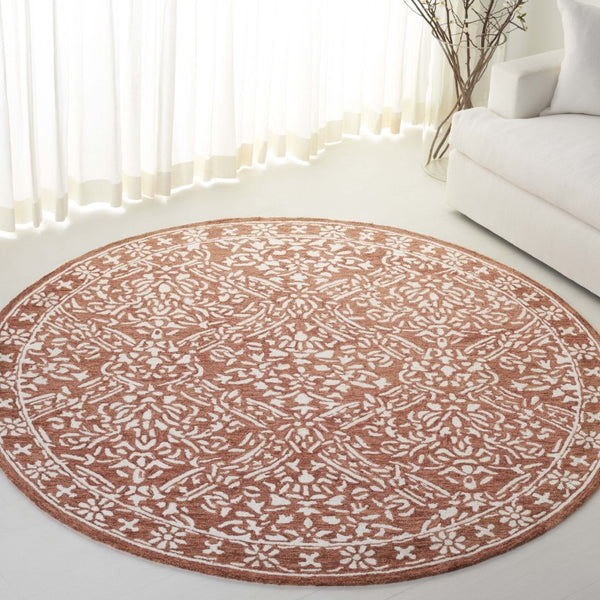 Safavieh Lrl Hand Tufted Wool Runner Oriental Motif Artisan Rug for Hallways and Entryways 7'-0" x 7'-0" - A LRL6935P-7R