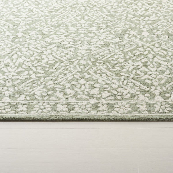 Safavieh Lrl Hand Tufted Wool Area Rug Indian Artisan Craft Sage Ivory Living Room Accent 10'-0" x 14'-0" LRL6935W-10
