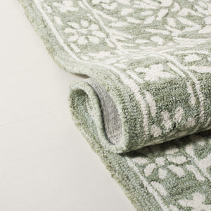 Safavieh Lrl Hand Tufted Wool Area Rug Indian Artisan Craft Sage Ivory Living Room Accent 10'-0" x 14'-0" LRL6935W-10