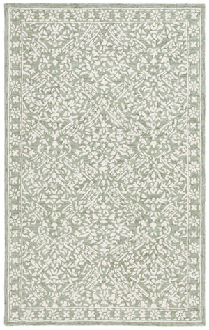 Safavieh Lrl Hand Tufted Wool Area Rug Indian Artisan Craft Sage Ivory Living Room Accent 5'-0" x 8'-0" LRL6935W-5