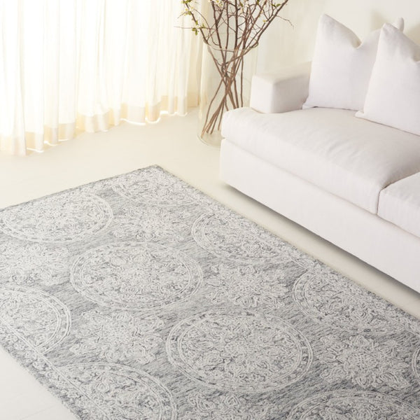 Safavieh Lrl Emmett Hand-Tufted Wool Cotton Oriental Runner Rug for Hallway Entryway 5'-0" x 8'-0" LRL6936F-5