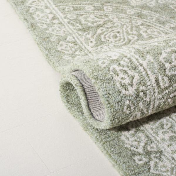 Safavieh Lrl Emmett Hand Tufted Wool Cotton Rug Oriental Pattern for Entryways and Bedrooms 5'-0" x 8'-0" LRL6936W-5