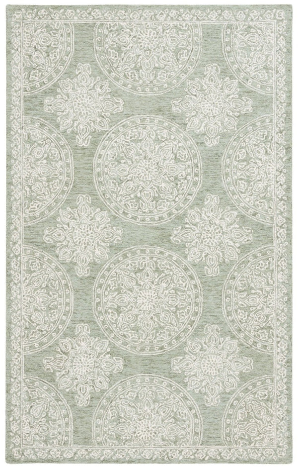 Safavieh Lrl Emmett Hand Tufted Wool Cotton Rug Oriental Pattern for Entryways and Bedrooms 6'-0" x 9'-0" LRL6936W-6