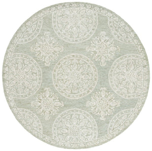 Safavieh Lrl Emmett Hand Tufted Wool Cotton Rug Oriental Pattern for Entryways and Bedrooms 7'-0" x 7'-0" - Round LRL6936W-7R