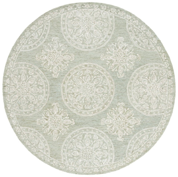 Safavieh Lrl Emmett Hand Tufted Wool Cotton Rug Oriental Pattern for Entryways and Bedrooms 7'-0" x 7'-0" - Round LRL6936W-7R