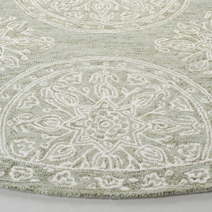 Safavieh Lrl Emmett Hand Tufted Wool Cotton Rug Oriental Pattern for Entryways and Bedrooms 7'-0" x 7'-0" - Round LRL6936W-7R