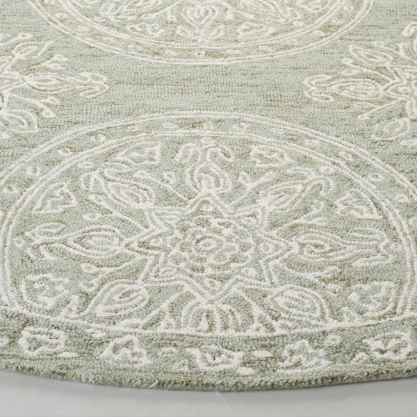 Safavieh Lrl Emmett Hand Tufted Wool Cotton Rug Oriental Pattern for Entryways and Bedrooms 7'-0" x 7'-0" - Round LRL6936W-7R