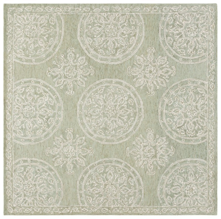 Safavieh Lrl Emmett Hand Tufted Wool Cotton Rug Oriental Pattern for Entryways and Bedrooms 7'-0" x 7'-0" - Square LRL6936W-7SQ