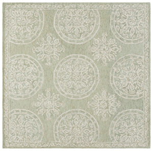 Safavieh Lrl Emmett Hand Tufted Wool Cotton Rug Oriental Pattern for Entryways and Bedrooms 7'-0" x 7'-0" - Square LRL6936W-7SQ