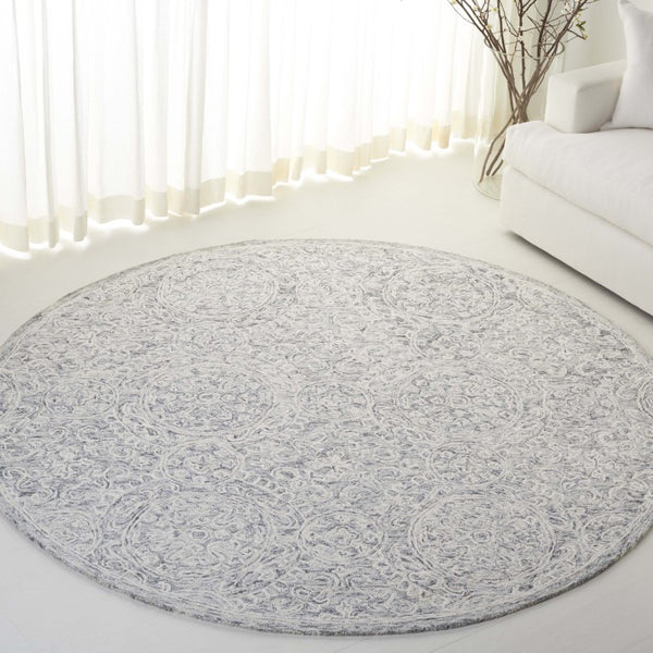 Safavieh Lrl Finnegan Hand Tufted Wool Cotton Oriental Runner for Hallways and Entryways 7'-0" x 7'-0" - Round LRL6937F-7R