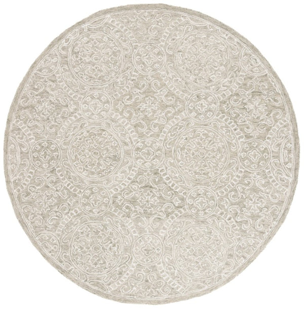 Safavieh Lrl Finnegan Artisan Tufted Wool Cotton Oriental Rug Runner for Hallways 7'-0" x 7'-0" - Round LRL6937X-7R
