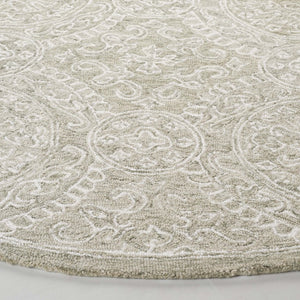 Safavieh Lrl Finnegan Artisan Tufted Wool Cotton Oriental Rug Runner for Hallways 7'-0" x 7'-0" - Round LRL6937X-7R