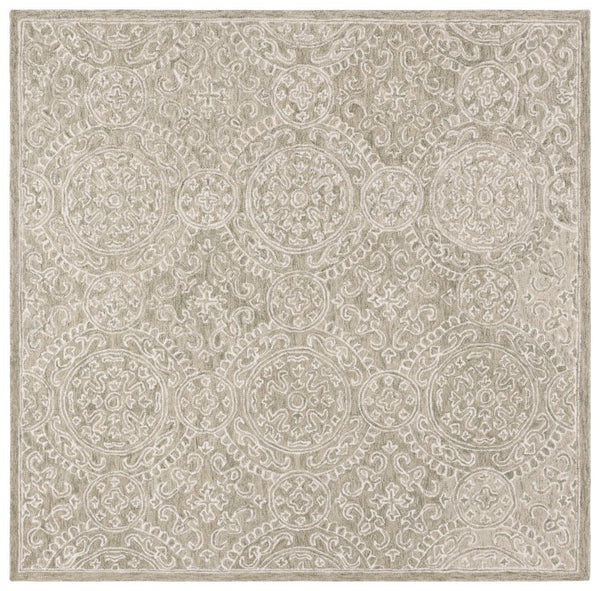Safavieh Lrl Finnegan Artisan Tufted Wool Cotton Oriental Rug Runner for Hallways 7'-0" x 7'-0" - Square LRL6937X-7SQ