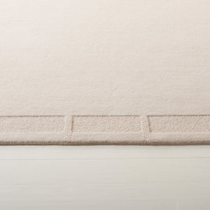 Safavieh Lrl Hand-Tufted Grayson Ivory Runner 2'3" X10' — Wool-Cotton Low-Pile Hallway Rug, Durable Elegant Border LRL6938A-210
