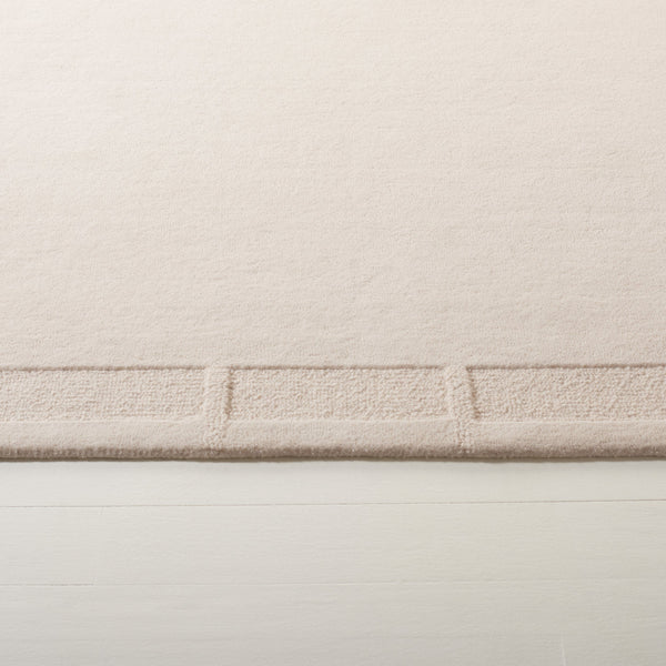 Safavieh Lrl Hand-Tufted Grayson Ivory Runner 2'3" X10' — Wool-Cotton Low-Pile Hallway Rug, Durable Elegant Border LRL6938A-210