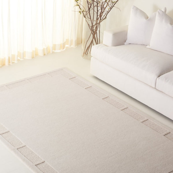 Safavieh Lrl Grayson Hand-Tufted Wool Cotton Ivory Geometric Runner for Hallways 5'-0" x 8'-0" LRL6938A-5