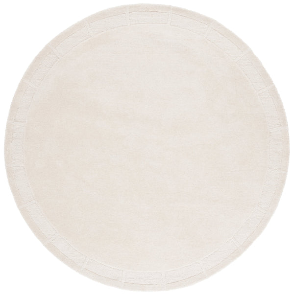 Safavieh Lrl Hand-Tufted Grayson Ivory Runner 2'3" X10' — Wool-Cotton Low-Pile Hallway Rug, Durable Elegant Border LRL6938A-210