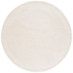 Safavieh Lrl Grayson Hand-Tufted Wool Cotton Ivory Geometric Runner for Hallways 7'-0" x 7'-0" Round LRL6938A-7R