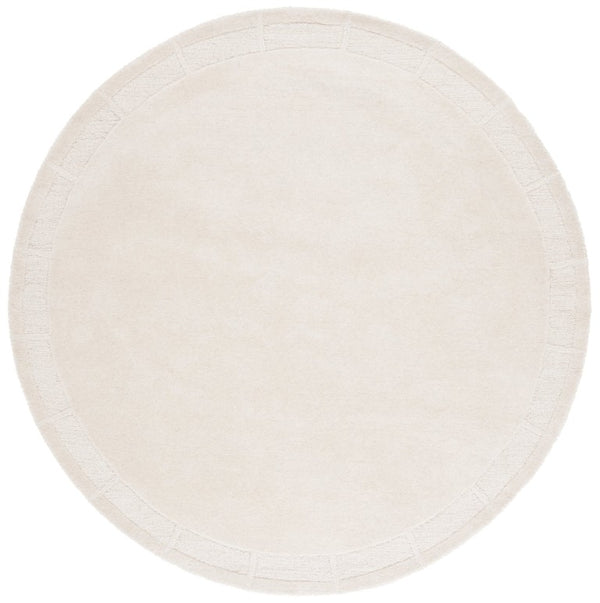 Safavieh Lrl Grayson Hand-Tufted Wool Cotton Ivory Geometric Runner for Hallways 7'-0" x 7'-0" Round LRL6938A-7R