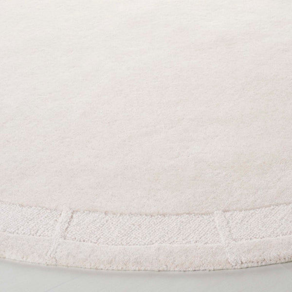 Safavieh Lrl Grayson Hand-Tufted Wool Cotton Ivory Geometric Runner for Hallways 7'-0" x 7'-0" Round LRL6938A-7R