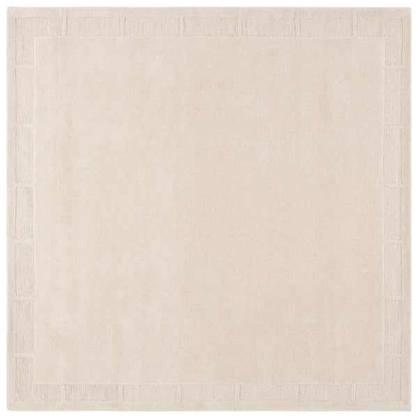 Safavieh Lrl Hand-Tufted Grayson Ivory Runner 2'3" X10' — Wool-Cotton Low-Pile Hallway Rug, Durable Elegant Border LRL6938A-210