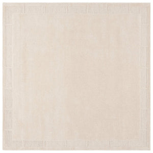 Safavieh Lrl Grayson Hand-Tufted Wool Cotton Ivory Geometric Runner for Hallways 7'-0" x 7'-0" Square LRL6938A-7SQ