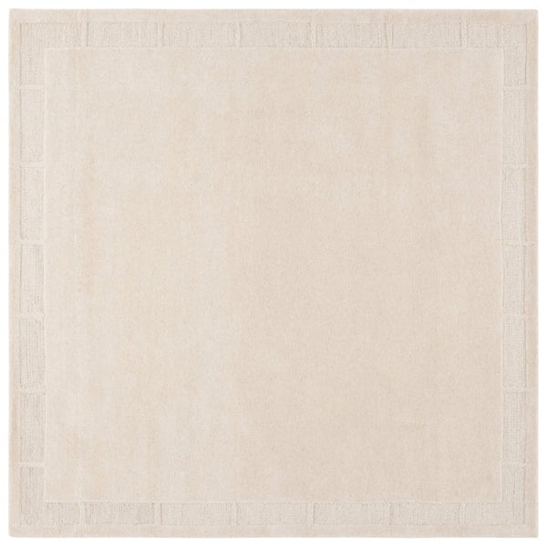 Safavieh Lrl Grayson Hand-Tufted Wool Cotton Ivory Geometric Runner for Hallways 7'-0" x 7'-0" Square LRL6938A-7SQ