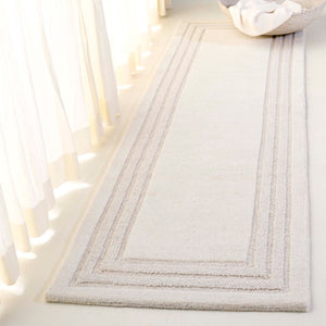 Safavieh Lrl Lachlan Hand Tufted Wool Cotton Ivory Solid Rug for Entryways and Hallways 2'-3" x 8'-0" LRL6939A-28