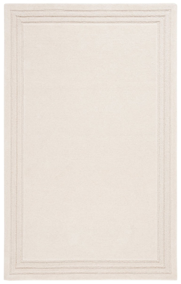 Safavieh Lrl Lachlan Hand Tufted Wool Cotton Ivory Solid Rug for Entryways and Hallways 6'-0" x 9'-0" LRL6939A-6