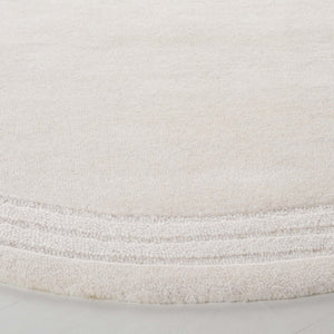 Safavieh Lrl Lachlan Hand Tufted Wool Cotton Ivory Solid Rug for Entryways and Hallways 7'-0" x 7'-0" - Round LRL6939A-7R