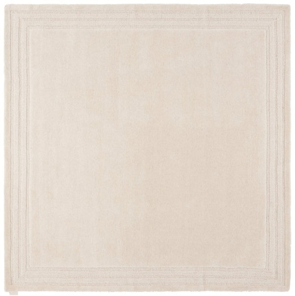 Safavieh Lrl Lachlan Hand Tufted Wool Cotton Ivory Solid Rug for Entryways and Hallways 7'-0" x 7'-0" - Square LRL6939A-7SQ