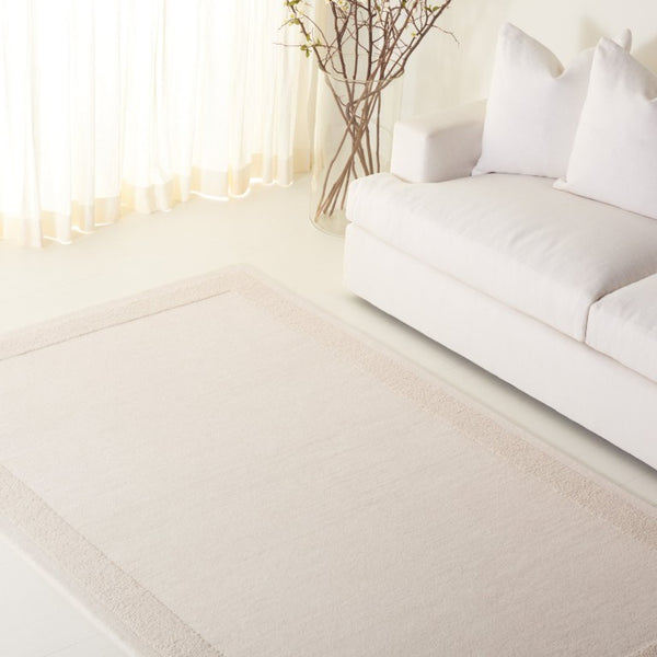 Safavieh Lrl Hand-Tufted Wool Ivory Runner Rug for Hallways Entryways and Narrow Spaces 5'-0" x 8'-0" LRL6940A-5