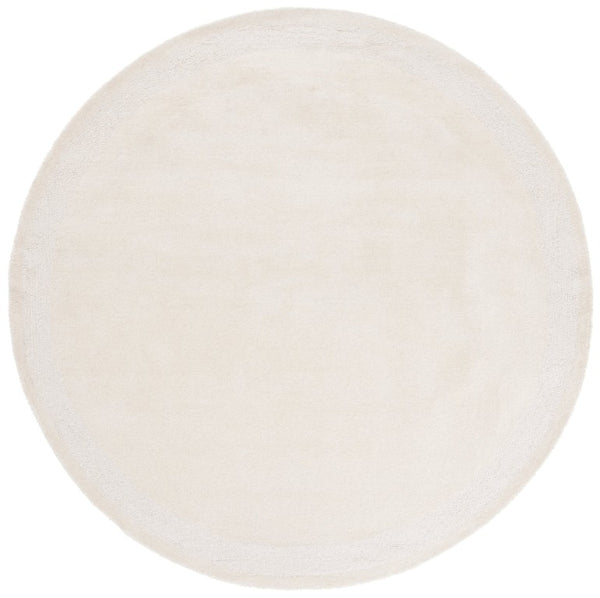 Safavieh Lrl Hand-Tufted Wool Ivory Runner Rug for Hallways Entryways and Narrow Spaces 7'-0" x 7'-0" Round LRL6940A-7R