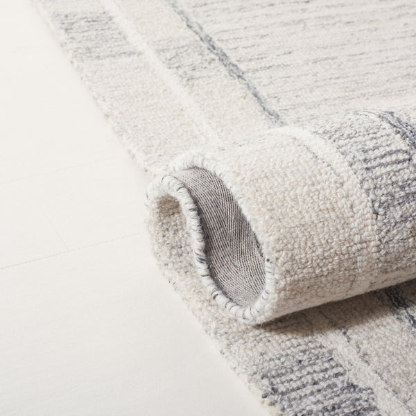 Safavieh Lrl Hand-Tufted Grey Ivory Runner Rug — Wool-Cotton Low Pile, Durable Elegance For Hallways 2'-3" x 10'-0" LRL6941F-210