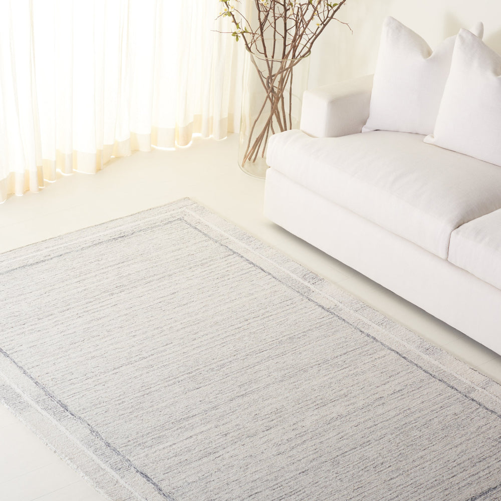 Safavieh Lrl Hand-Tufted Grey Ivory Runner Rug — Wool-Cotton Low Pile, Durable Elegance For Hallways 2'-3" x 10'-0" LRL6941F-210