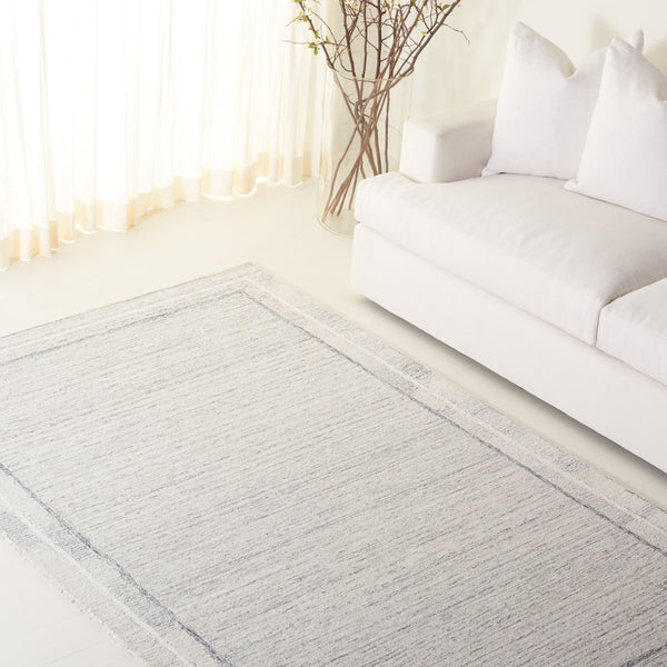 Safavieh Lrl Hand-Tufted Grey Ivory Runner Rug — Wool-Cotton Low Pile, Durable Elegance For Hallways 2'-3" x 10'-0" LRL6941F-210