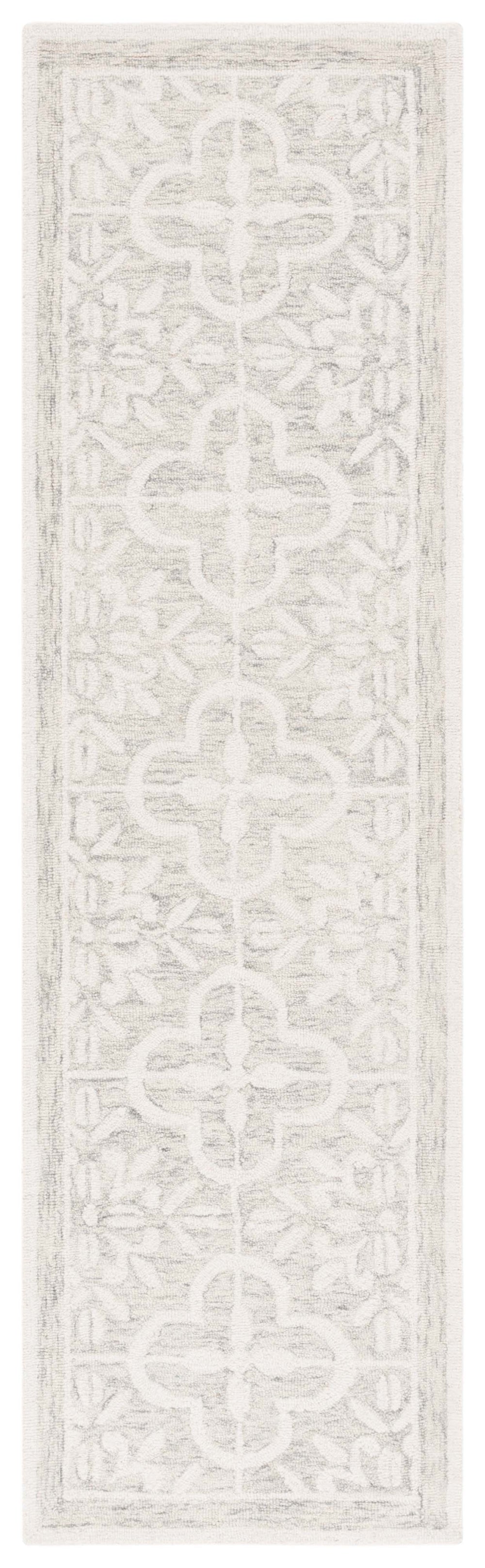 Safavieh Lrl Hand-Tufted Grey Ivory Wool-Cotton Rug — Low-Profile, Artisanal Comfort For Entryways & Bedsides 2'-6" x 4'-0" LRL6942F-24